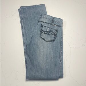 Cowgirl Tuff Classic Straight Leg Jeans - Blue